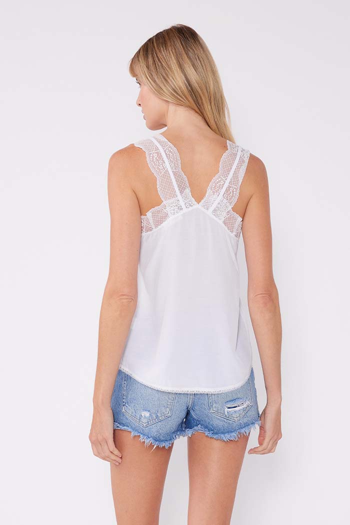 Scallop Lace V-Neck Tank