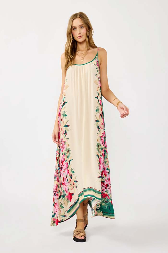 Floral Breeze High-Low Maxi Dress