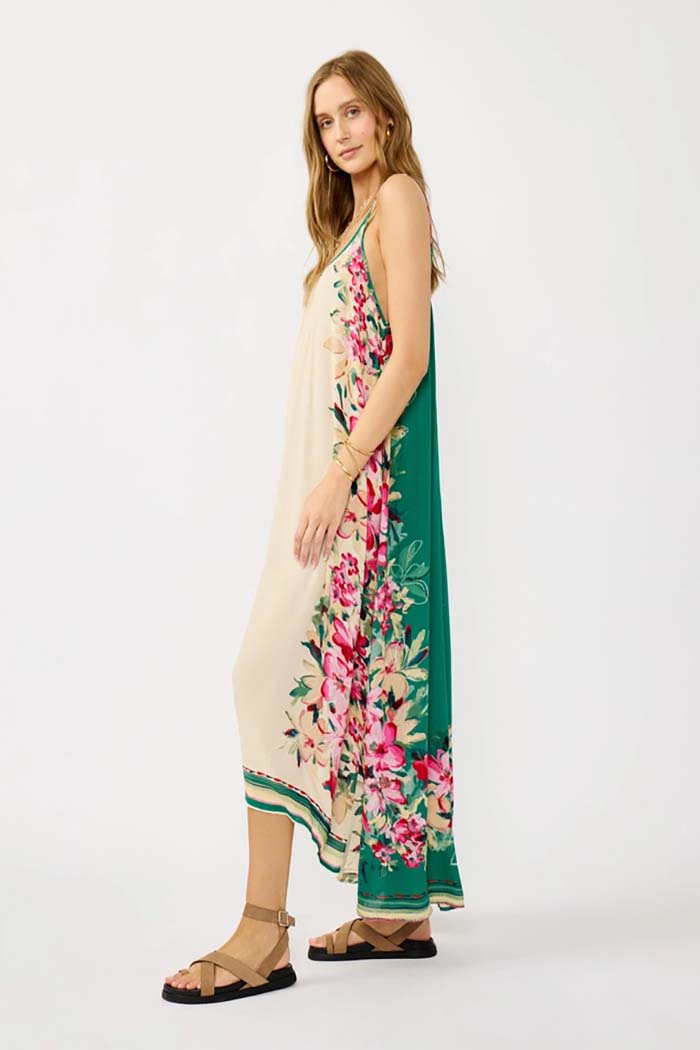 Floral Breeze High-Low Maxi Dress