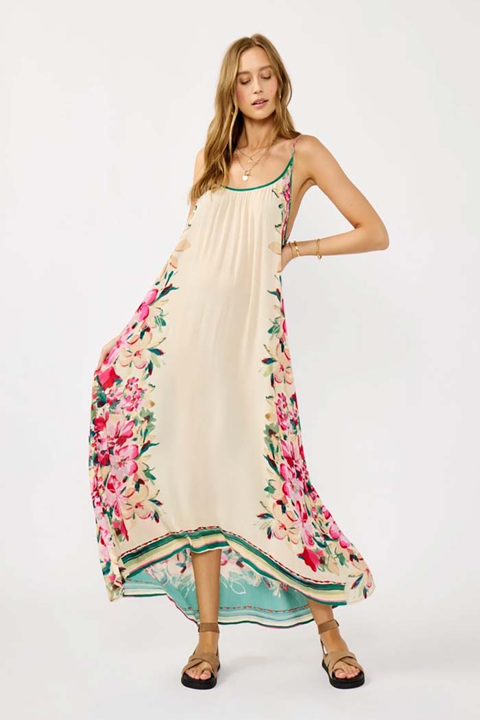 Floral Breeze High-Low Maxi Dress