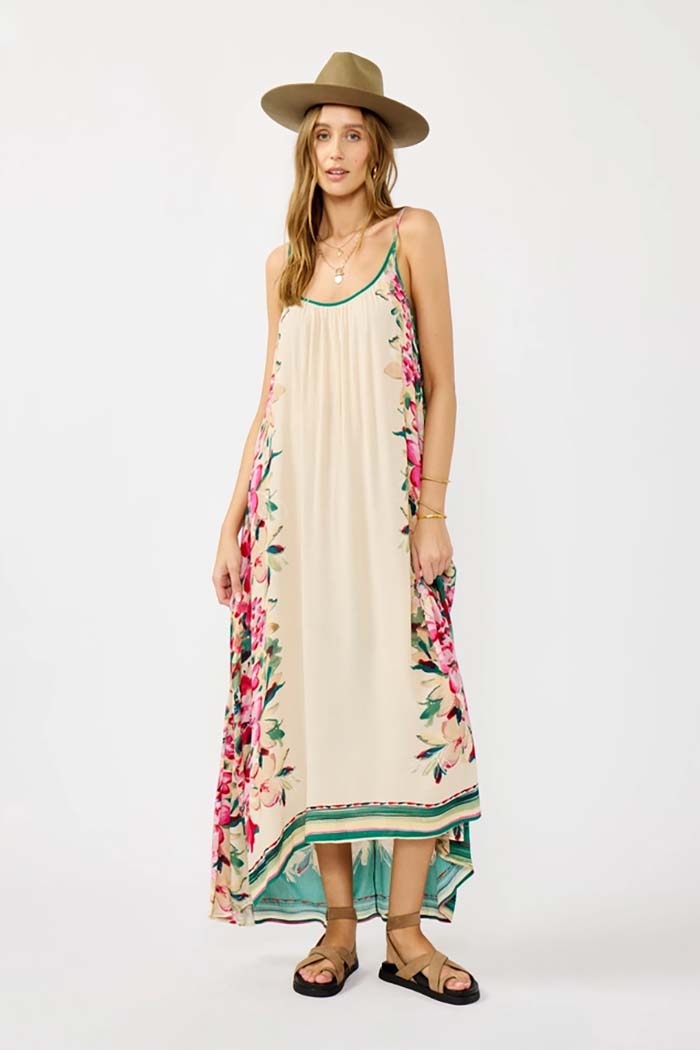 Floral Breeze High-Low Maxi Dress