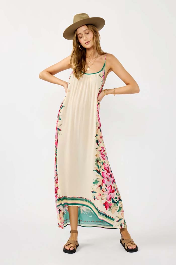 Floral Breeze High-Low Maxi Dress