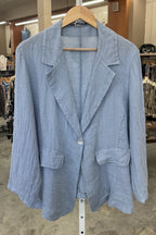 Italian Single Button Linen Jacket
