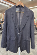 Italian Single Button Linen Jacket