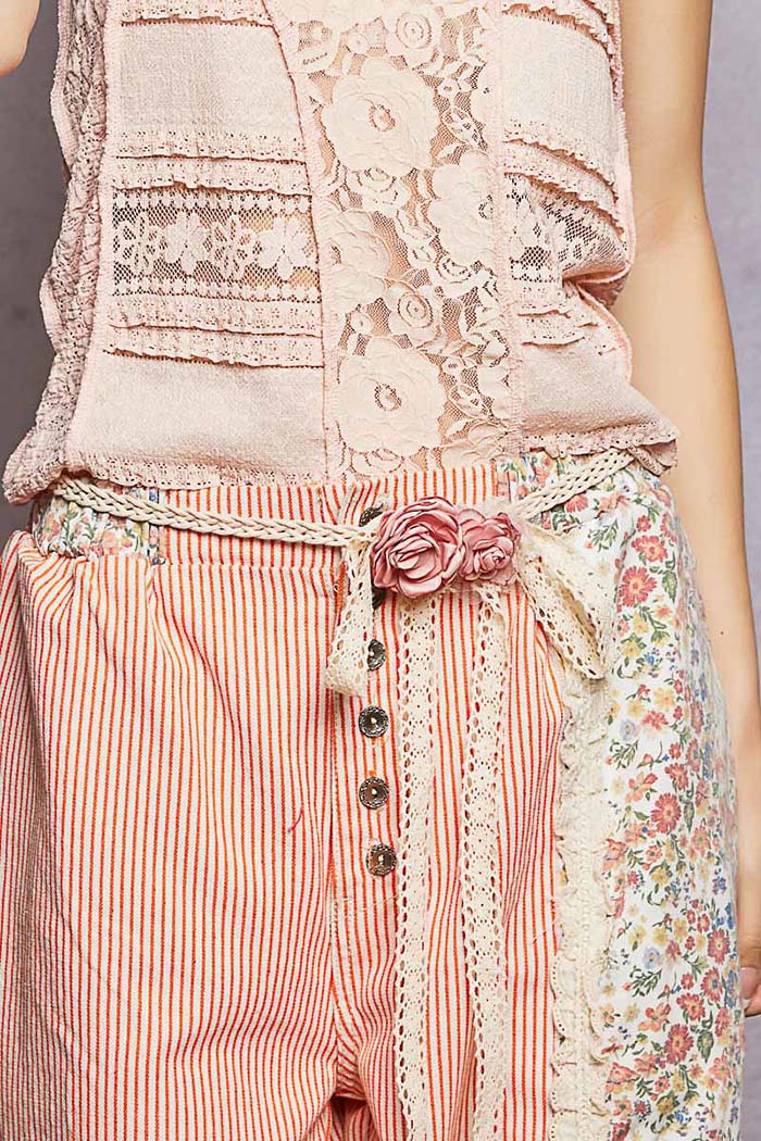Blush Crochet Flower Belt