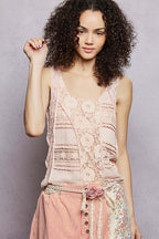 Blush Crochet Flower Belt
