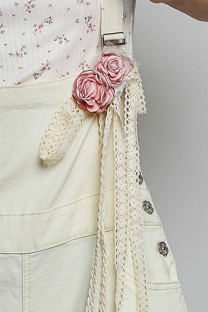 Blush Crochet Flower Belt