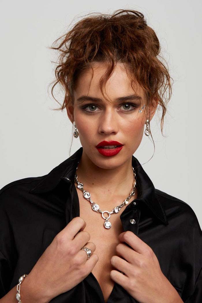 Aura Crystal Link Necklace