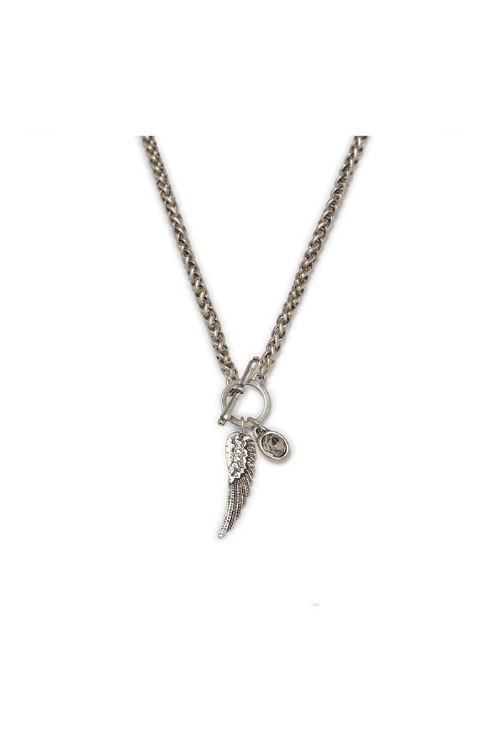 Guardian Wing Toggle Necklace
