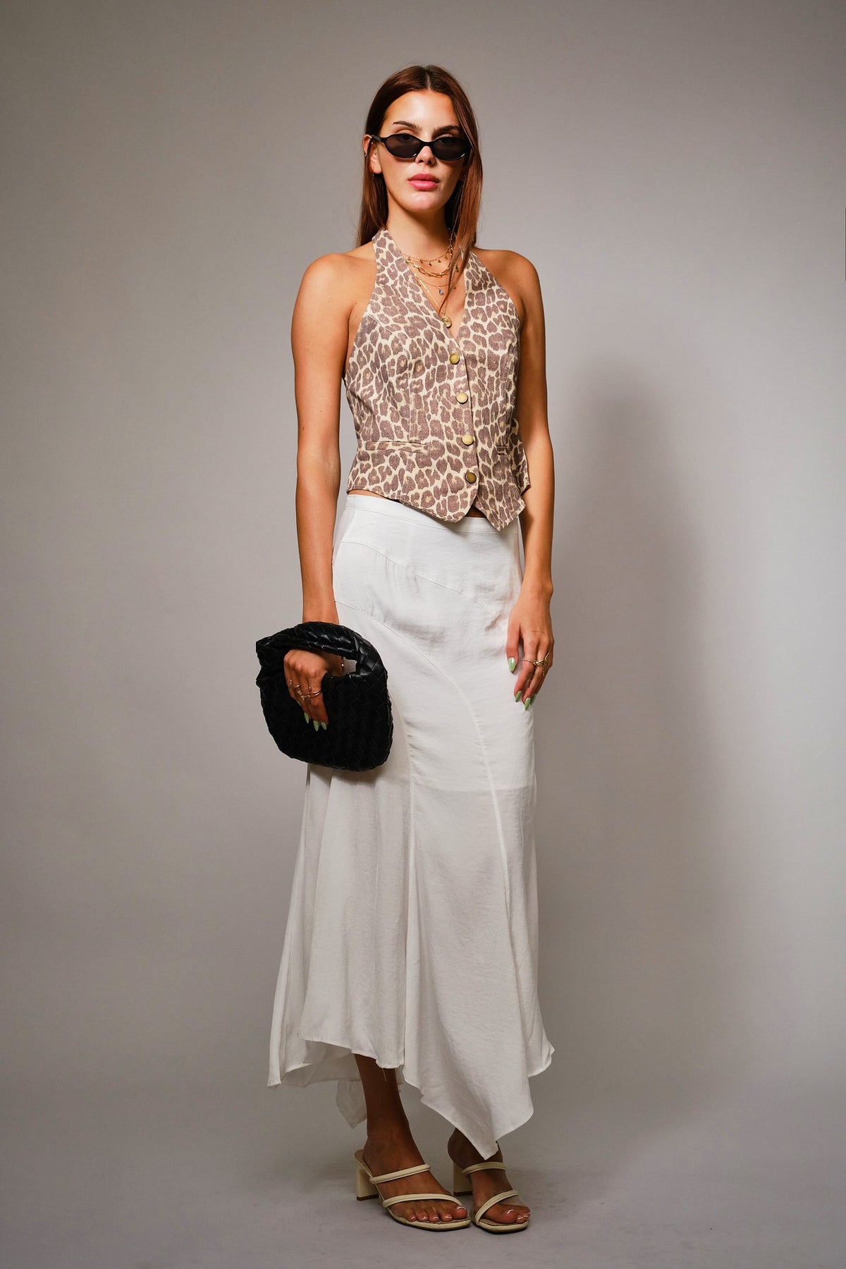 Leopard Halter Vest