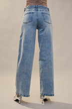 Crystal Bow Straight Leg Jeans