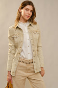 Jeweled Fringe Denim Jacket