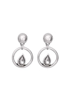 Teardrop Circle Earrings