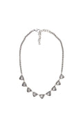Crystal Pyramid Chain Necklace