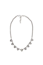 Crystal Pyramid Chain Necklace