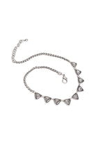 Crystal Pyramid Chain Necklace