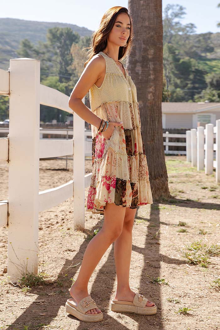 Boho Mini Dress Jhabla Top