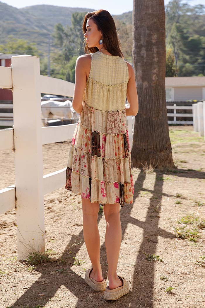 Boho Mini Dress Jhabla Top