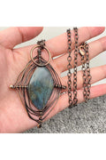 Spider Web Stone Necklace
