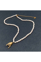 Rock & Roll Pearl Charm Necklace