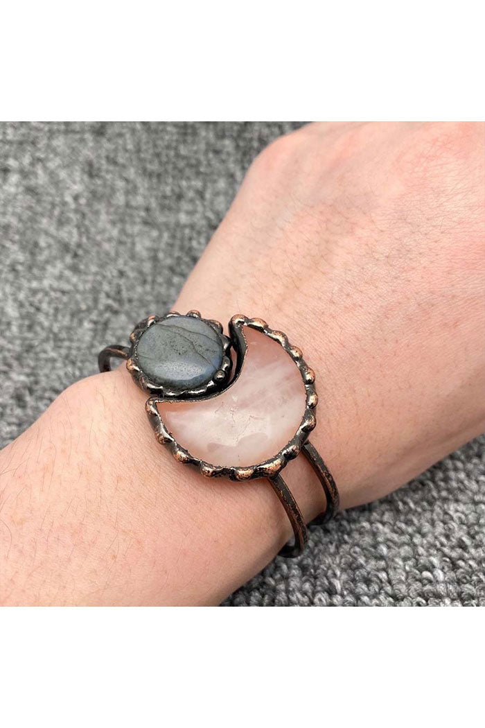 Celestial Moon & Stone Bangle