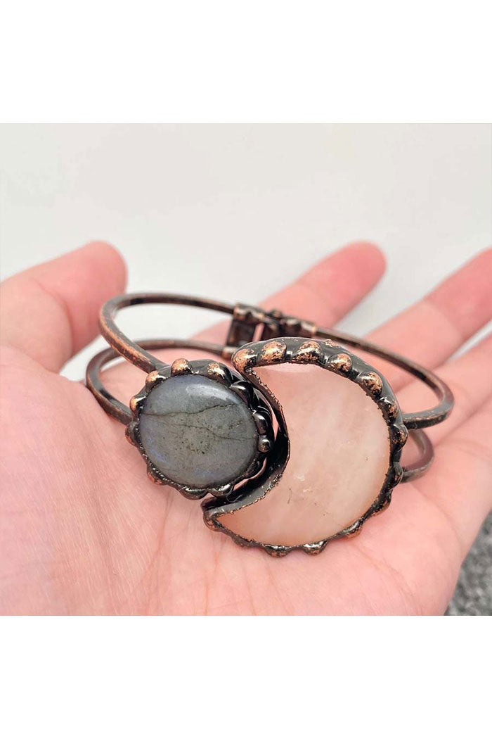 Celestial Moon & Stone Bangle