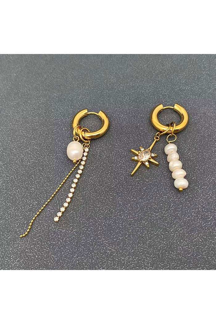 Pearl & Star Earrings