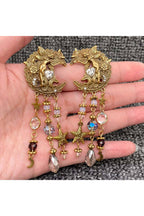 Moon and Star Statement Earrings