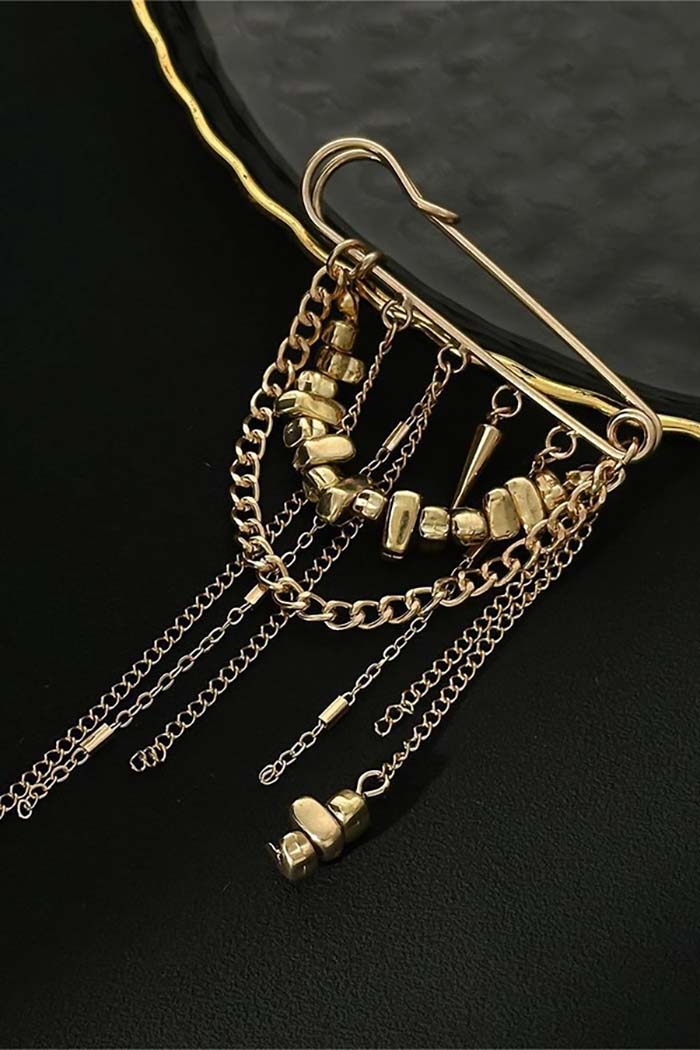 Safety Pin Brooch