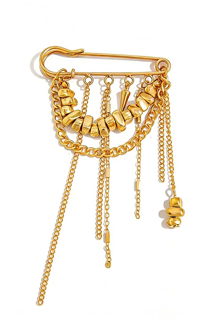 Safety Pin Brooch