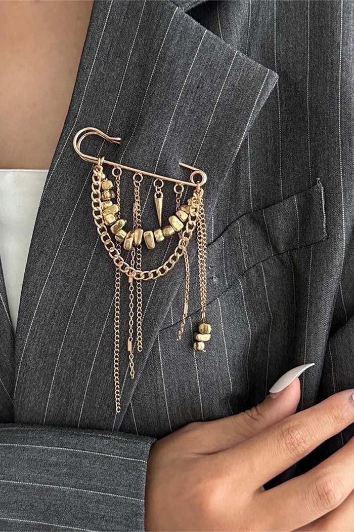 Safety Pin Brooch