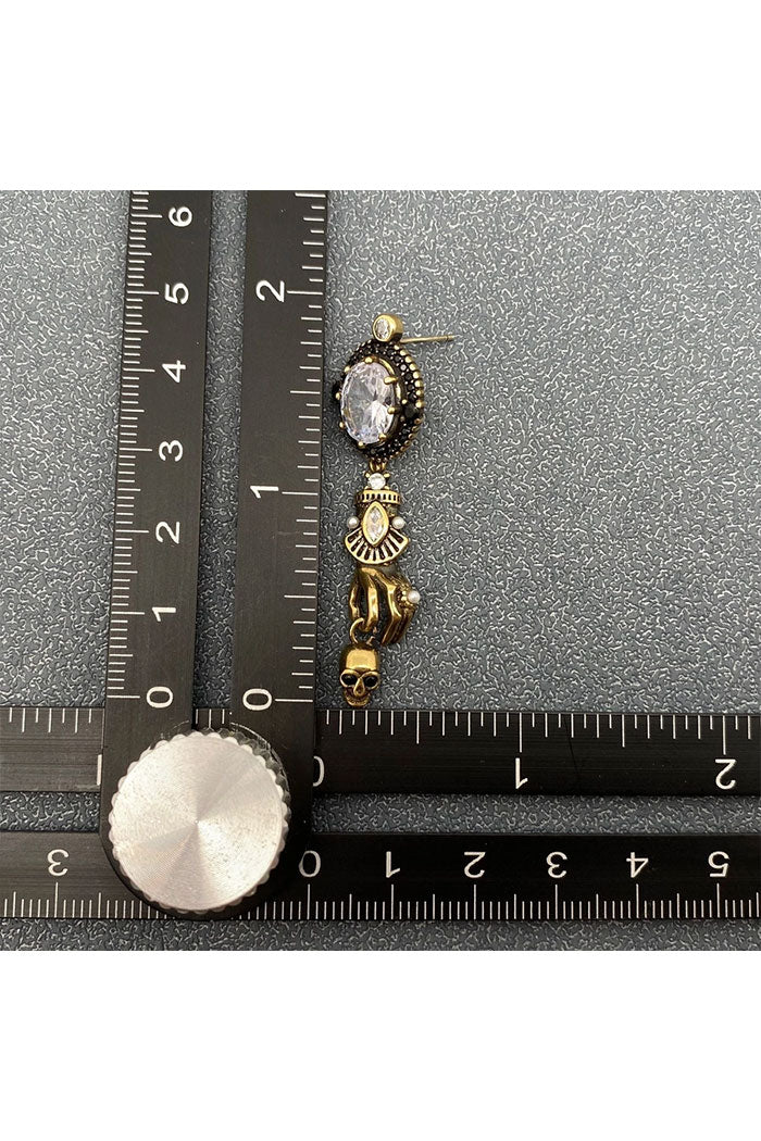 Vintage Gothic Skull Earrings