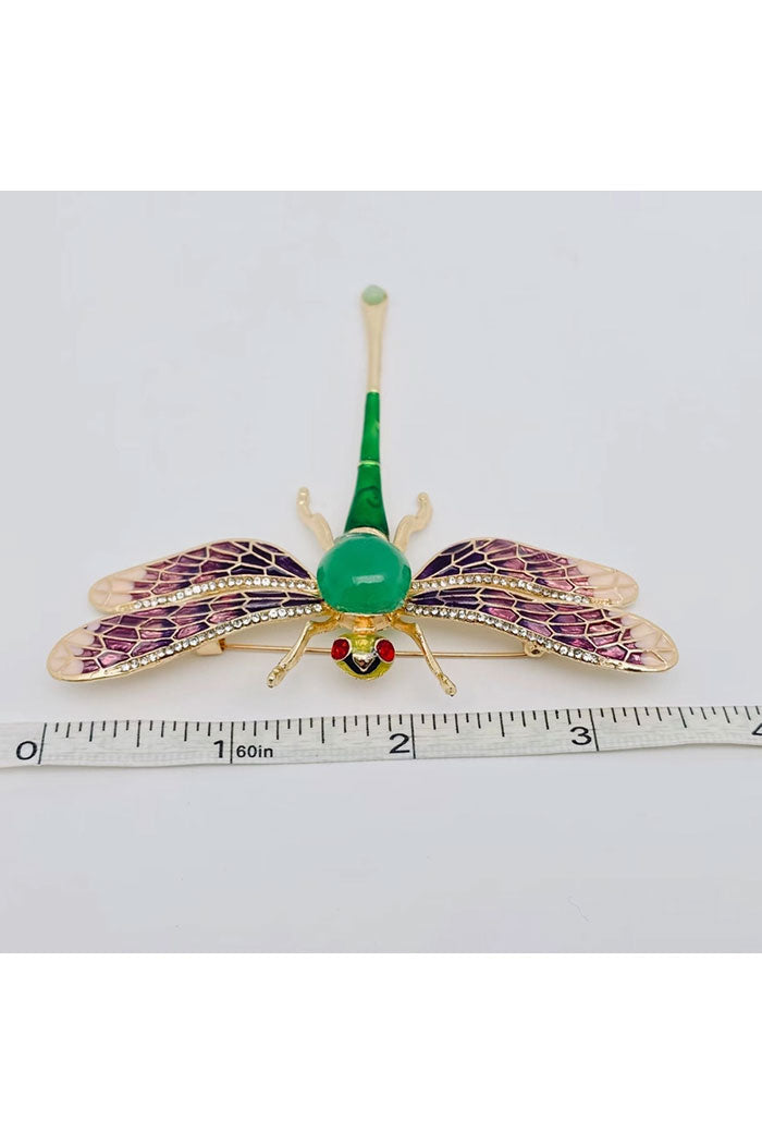 Enamel Dragonfly Brooch