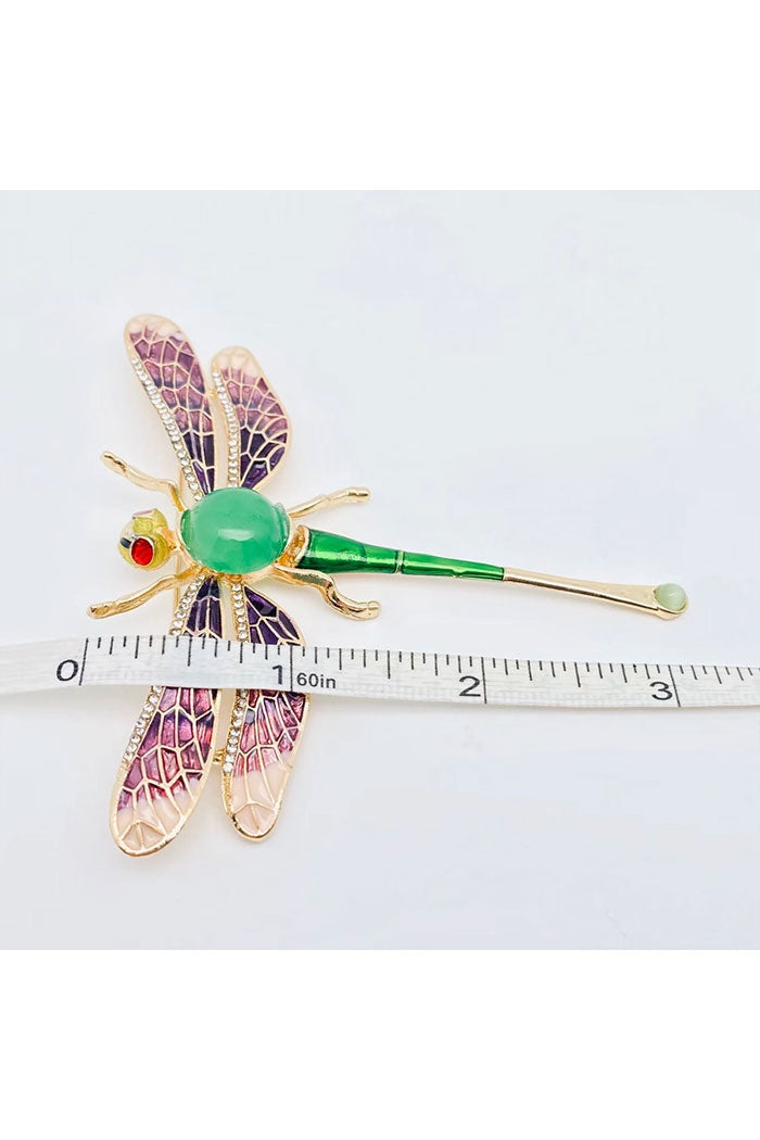 Enamel Dragonfly Brooch