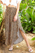 Leopard Print Maxi Skirt
