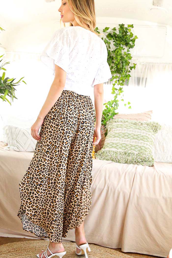 Leopard Print Maxi Skirt