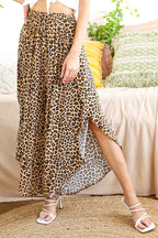 Leopard Print Maxi Skirt
