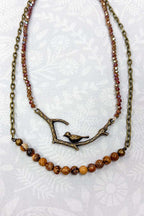 Braelyn Bird Branch Necklace