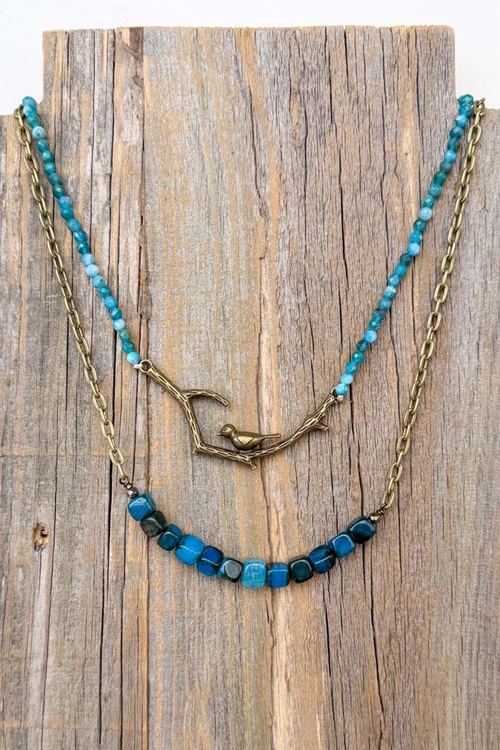 Braelyn Bird Branch Necklace
