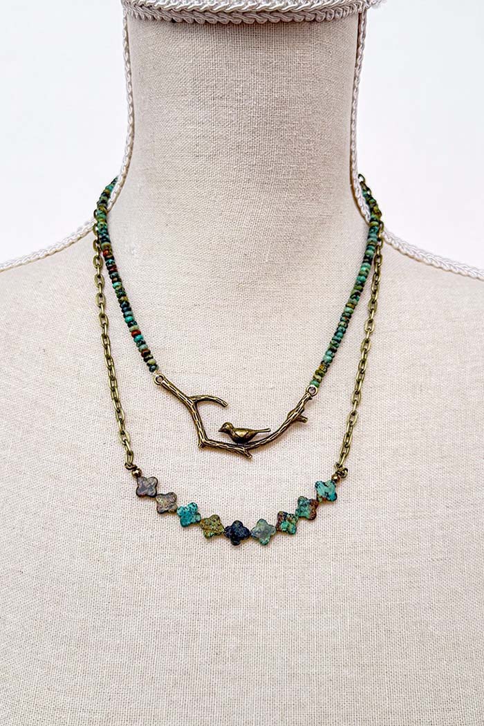 Braelyn Bird Branch Necklace