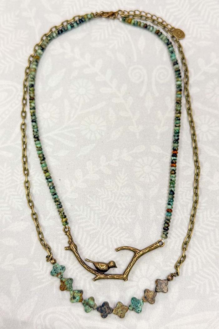 Braelyn Bird Branch Necklace