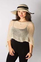 Sheer Knit Poncho Top