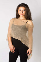 Sheer Knit Poncho Top