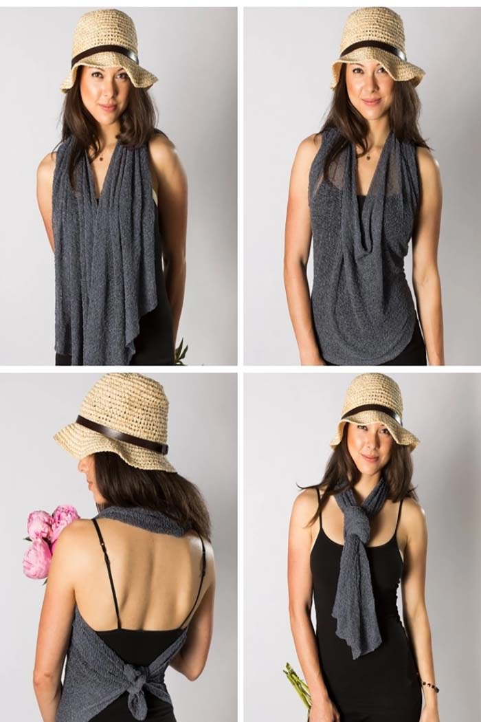 Sheer Knit Poncho Top