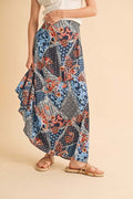 Patchwork Boho Maxi Skirt