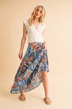 Patchwork Boho Maxi Skirt