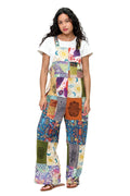 Boho Patchwork Symbols Overalls