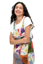 Boho Patchwork Symbols Overalls