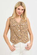 Leopard Print Vest