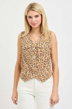 Leopard Print Vest